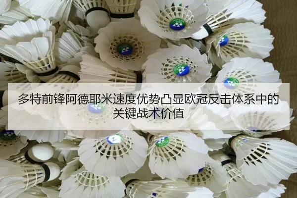 多特前锋阿德耶米速度优势凸显欧冠反击体系中的关键战术价值